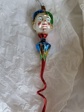 Christopher Radko Hand-Painted Jester Glass Ornament - Multicolor